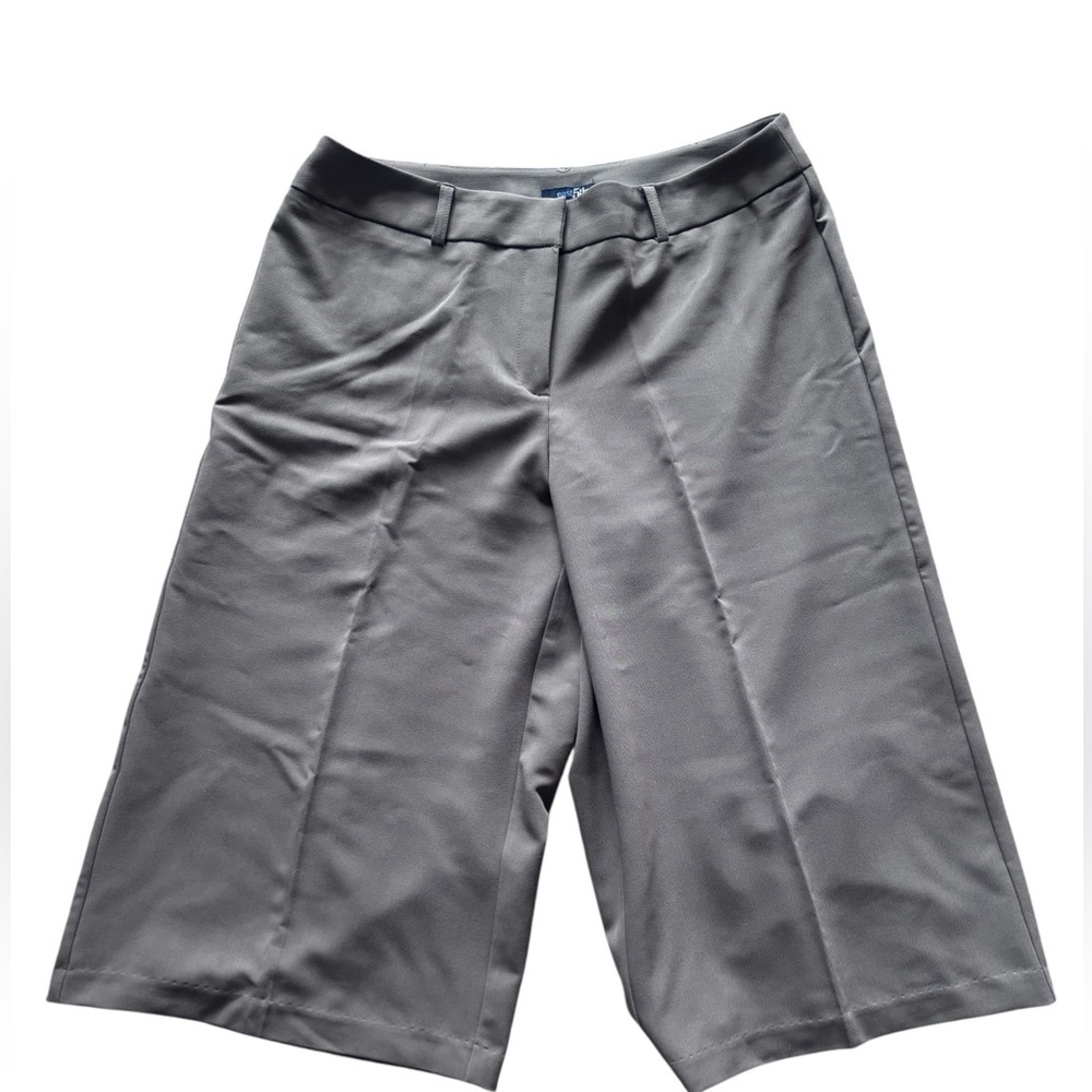 East 5th Gray Bermuda Dress Shorts Size 12 Stretch Career